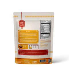 Lunar Lifts Coconut Mango Cream shake being poured for tropical protein boost
