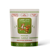 Lunar Lifts Matcha Latte powder jar showcasing ceremonial-grade matcha for clean energy