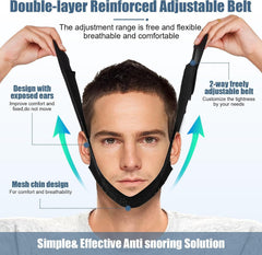 LUNIA chin strap soft breathable material emphasizes skin-friendly comfort overnight