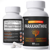 Lunza Paraxanthine bottle front for crisp focus and daytime energy.