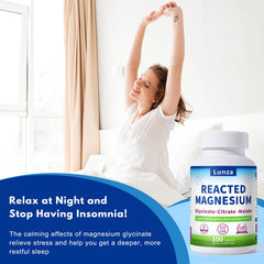 Lunza Reacted Magnesium capsules for easy daily intake