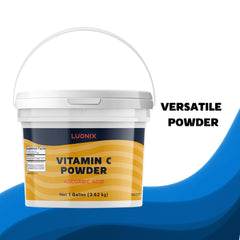 Luonix vitamin C powder used in creams and lotions for skincare applications.