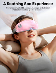 Lupow Eye Massager head strap close-up for secure fit.