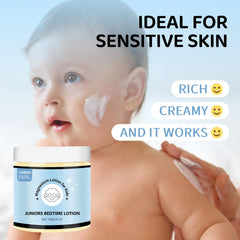 LUusmm Magnesium Lotion for Kids applied on arm to support a calm bedtime.