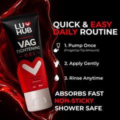Luv Hub Tightening Cream quick-absorb texture ensures easy daily use