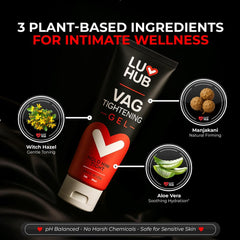 Luv Hub Tightening Cream silky texture demonstrates quick absorption and a non-sticky finish