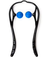 LuxFit neck massager targets trigger points on neck and shoulders for relief.