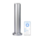LuxHydvat Wireless Diffuser top view shows sleek all-metal body for modern, durable spaces.