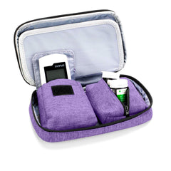 LUXJA bottom pouches keep meters and pills stable with adhesive straps