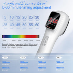 LuxReyan red light therapy device with stand for hands-free targeting