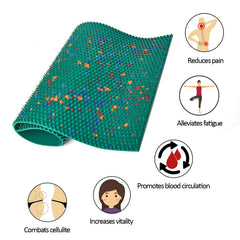 Lyapko soft rubber massage mat designed for floor-friendly comfort.