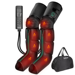 Lymneth leg massager with full-leg coverage delivers heated compression for recovery.
