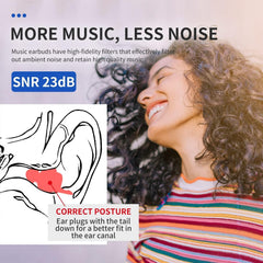 LYSIAN reusable ear plugs with case offer portable protection at events.