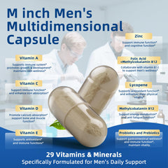 M Inch capsules pour demonstrate easy daily intake