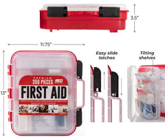 M2 BASICS hard case with swing-out compartments enables fast injury response.