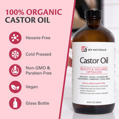 M3 Naturals castor oil eyebrows styling and conditioning.