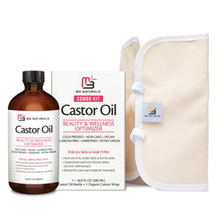 M3 Naturals castor oil bottle with hexane-free formula for skin care routines