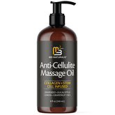 M3 Naturals Firming Oil bottle pour for smooth, hydrated skin.
