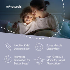 M3 Naturals Magnesium Lotion for Babies with Chamomile jar for gentle daily care.