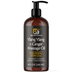M3 Naturals Ylang Ylang + Ginger bottle front for spa-like aromatherapy
