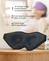 MABAO Travel eye mask is ultra-light and perfect for flights.