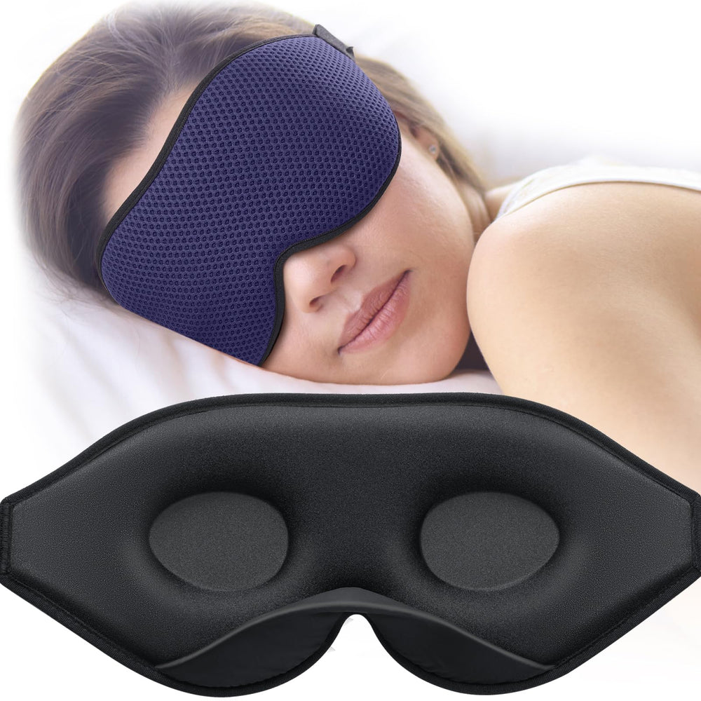 MABAO mascarilla de sueño con diseño 3D, evita presión ocular al dormir de lado