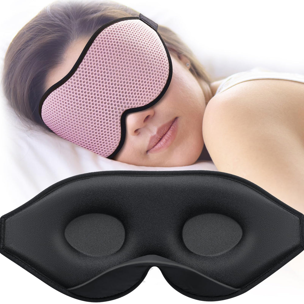 MABAO máscara de sueño para dormir de lado, diseño 3D sin presión ocular.