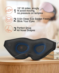 MABAO puente nasal invisible evita fugas de luz para dormir oscuro.