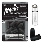 Mack's Blackout earplugs 7-pair pack for durable hearing protection at events