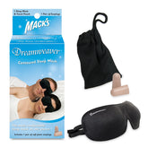 Mack's Dreamweaver contoured sleep mask side view for slim profile and darkness.