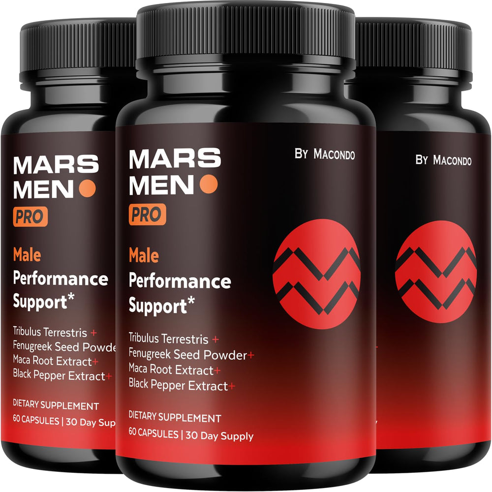 Macondo Mars Men Pro 3-pack bottle for daily wellness capsules