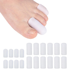 MADHOLLY gel toe protectors with no-hole design for durable toe protection