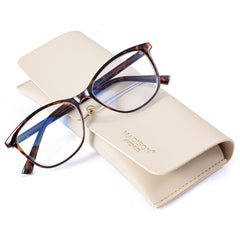 Madison Avenue square vintage TR90 glasses with blue light blocking lenses for comfortable screen viewing.