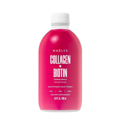 MAELYS liquid collagen bottle ready to sip for daily beauty routine.