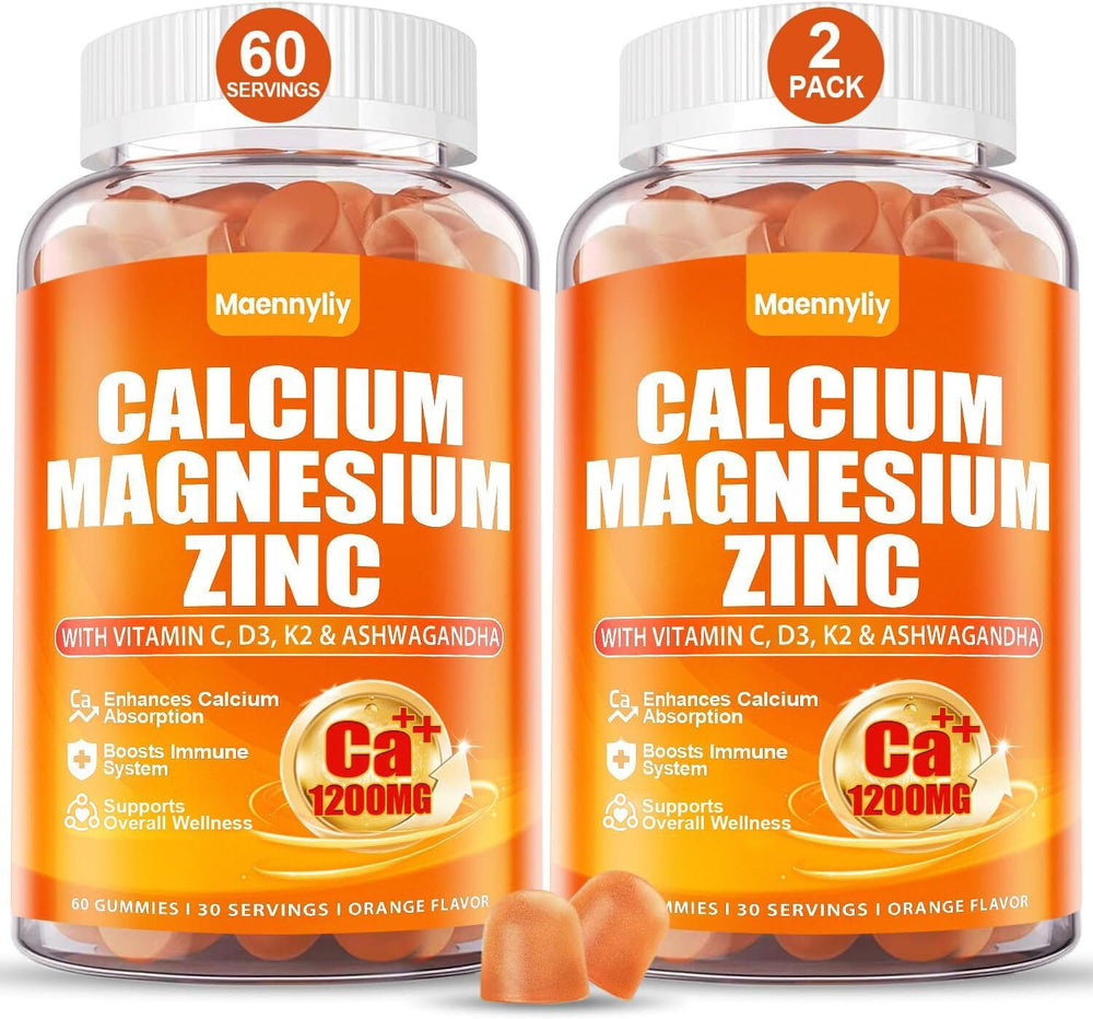 Maennyliy Calcium 1200mg bottle closeup for daily bone support.