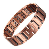 MagEnergy 3X magnetic copper bracelet close-up showing copper and magnet details for daily wear