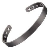MagEnergy copper bracelet closeup showing brushed finish for daily wear