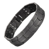 MagEnergy copper bracelet for men close-up of the 3x magnet design for everyday comfort