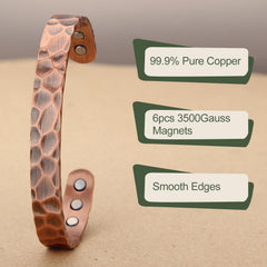 MagEnergy copper bracelet side profile emphasizes slim fit for all wrists.