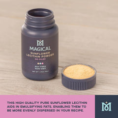 Emulsified sauces and creams with MAGICAL BUTTER lecithin powder.