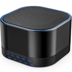 Magicteam white noise machine front view, compact design ideal for bedrooms