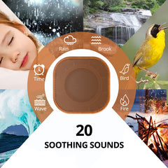 Magicteam white noise machine wood grain surface detail for natural look.