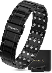 MagnetRX 3X Strength magnetic bracelet front view on daily wear