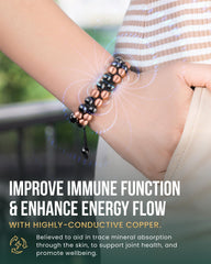 Adjustable ends of MagnetRX bracelet for secure, customizable fit