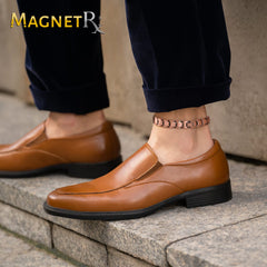 MagnetRX copper anklet for men interior view shows magnets for a strong field.