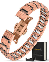MagnetRX EllipseMAX bracelet with butterfly clasp for secure wear.