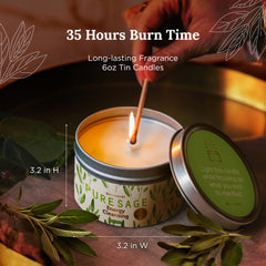 Magnificent 101 extended burn candle with 35 hours for steady ambient light