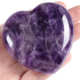 MAIBAOTA amethyst heart crystal close-up for calm and focus