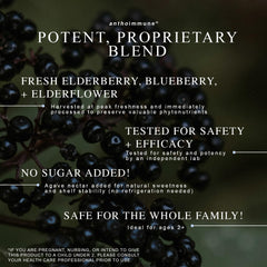 Organic elderberries used in the Maine Medicinals blend