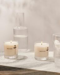 Maison Louis Marie Antidris Jasmine candle jar closeup shows premium finish.